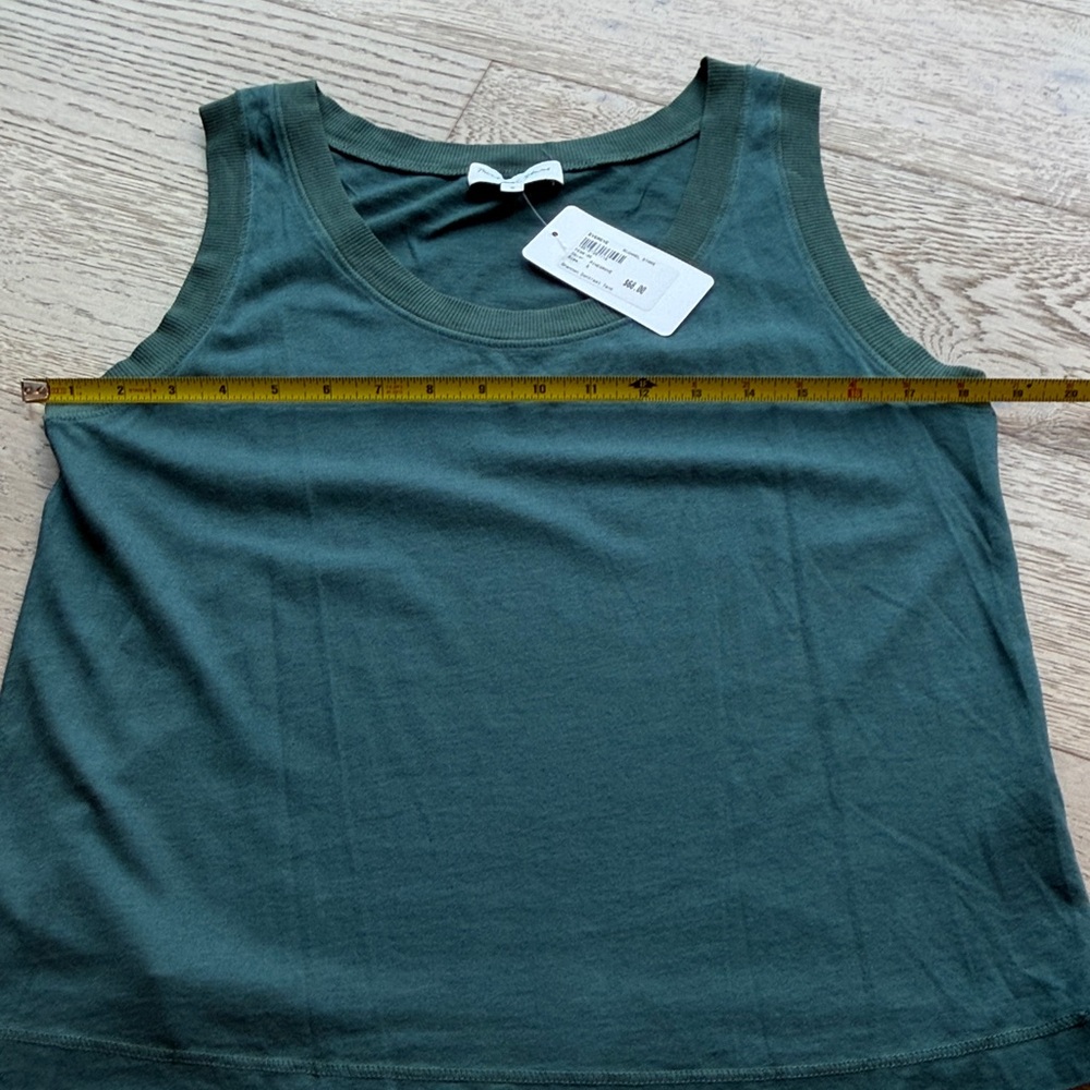 NWT Michael Stars 'Shannon Contrast Tank' in Pinegrove (Small) Retail: $68 - Picture 4 of 8